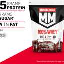 Muscle Milk 100% Whey Protein Powder, Chocolate, 5 Pound, 66 Servings, 25g Protein, 2g Sugar, Low in Fat, NSF Certified for Sport, Energizing Snack, Workout Recovery, Packaging May Vary (EXP 07/17/26)