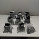 4x4 Post Base, 8Pcs Post Brackets (Inner Size 3.5"x3.5") Heavy Duty Steel Fence Post Anchor for Wood Deck Porch Railing Pergola Mailbox Support Black Powder-Coated