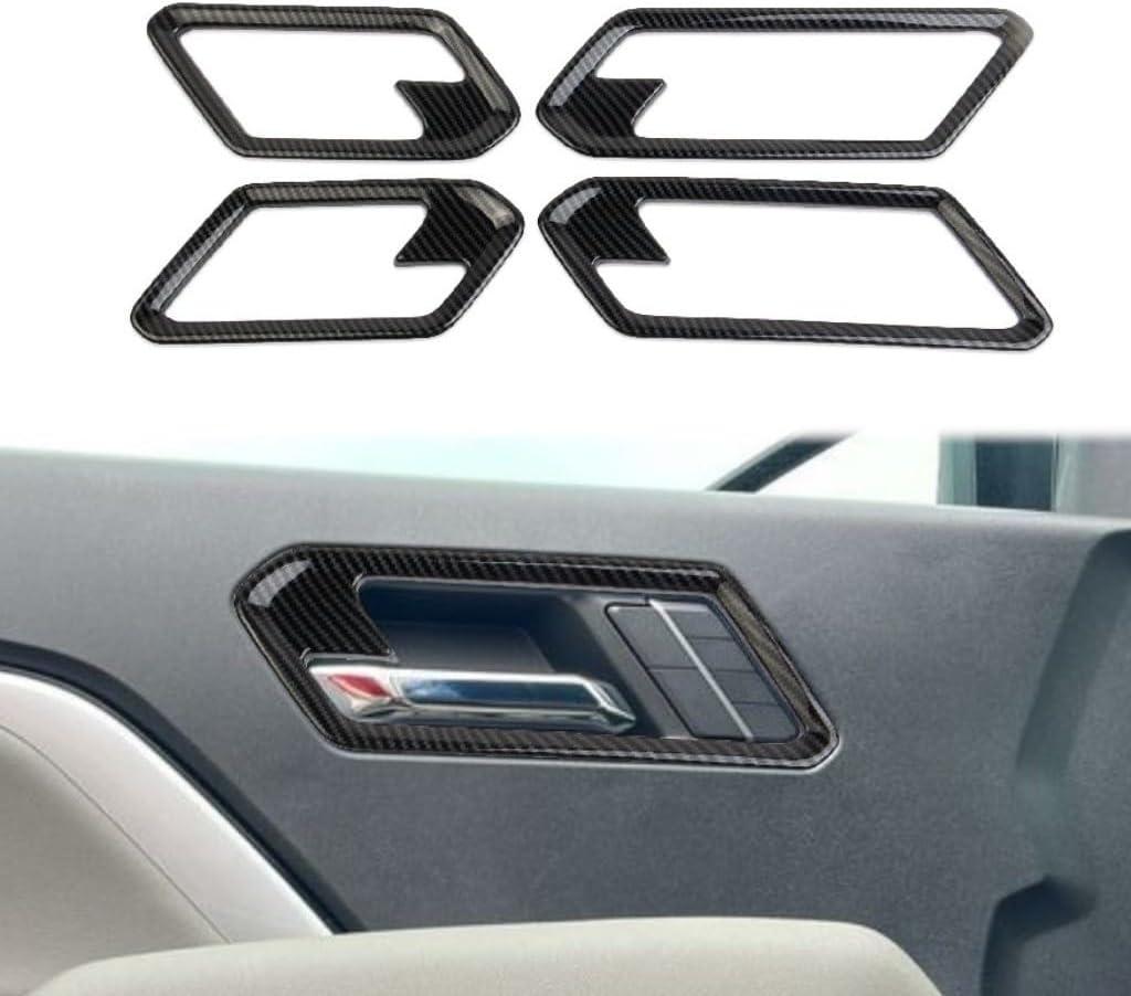 Korlot Carbon Fiber Style Interior Door Handle Cover Trim Accessories for 2023-2026 Chevrolet Colorado/GMC Canyon
