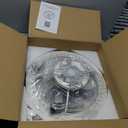 20" Modern Ceiling Fan with Light, 6 Speeds & Dimmable, White Flush Mount for Home