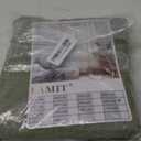 LAMIT Small Window Linen Curtains for Kitchen, Cafe Curtains 24 inch Semi Sheer Light Filtering Panels Back Tab and Rod Pocket Drapes for Small Window, 2 Panels, Sage Green, 34 x 24 Inch