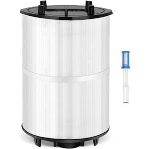 Miory 27002-0100S Pool Fliter Cartridges, Replacement for sta-rite 27002-0100S Pool and Spa D.E. Filter, Compatible with sta-rite PLM100 and System 2 Modular Media, with Air Bleed Assembly, 100 sq.ft