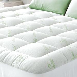 Ultra Soft 60x80 Inches Mattress Topper - Viscose Made from Bamboo Pillow Top Mattress Pad for Back Pain Relief - Naturally Cooling for Hot Sleepers, Green