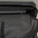 Roll-Up Camping Table Black Aluminum Low Folding Table for Outdoor Picnic BBQ Backyard Beach Easy Carrying in Bag-4FT