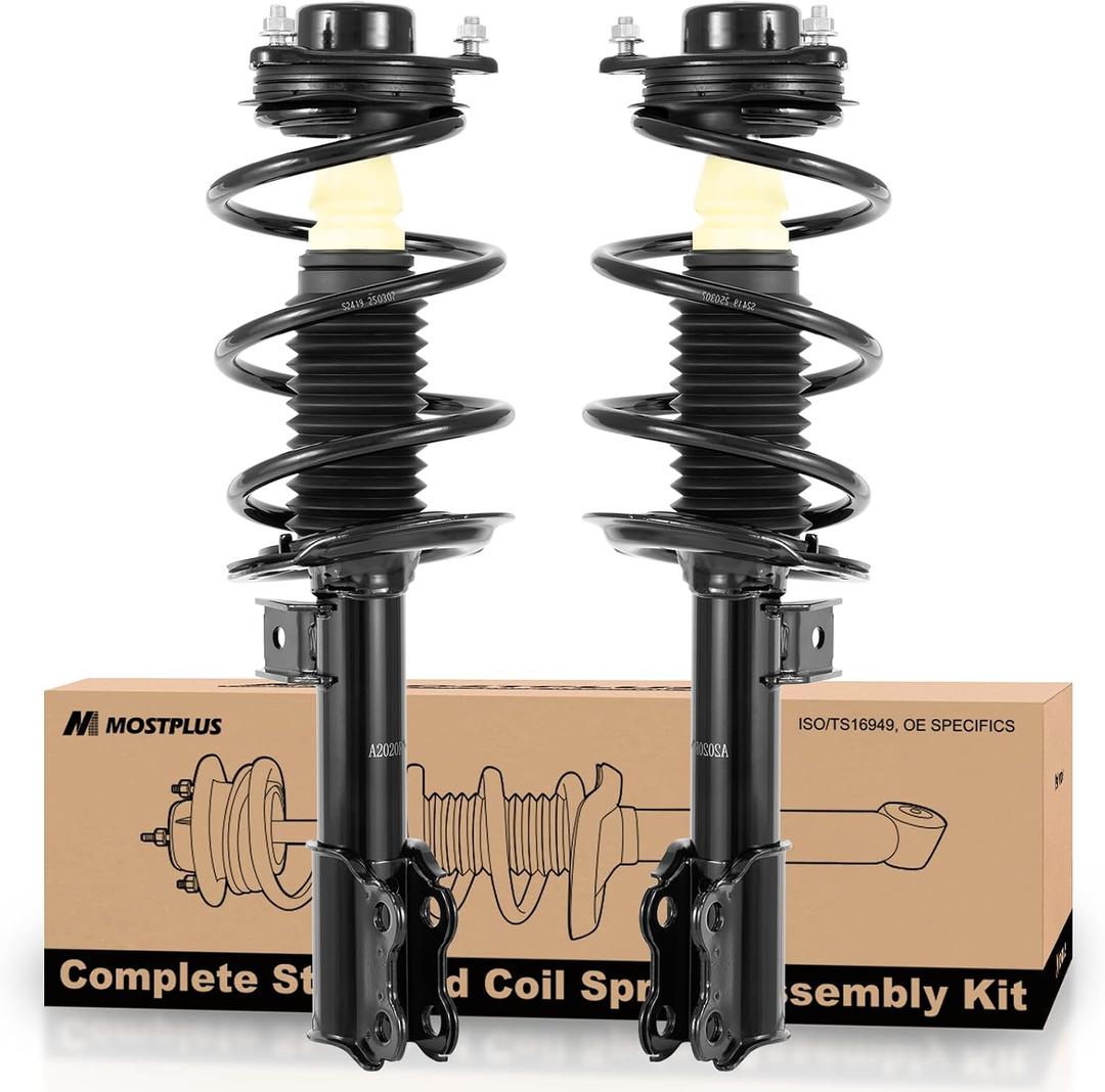 MOSTPLUS Front Complete Struts Shocks Spring Assembly Compatible for 2011 2012 2013 2014 Hyundai Sonata (Set of 2) #11771,11772