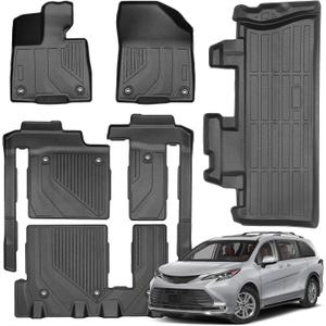 Floor Mats for Toyota Sienna 2021-2026 LE/XLE (Only for 8 Seats)