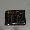 Home Security Door Lock, 2 Pack Childproof Door Reinforcement Lock with 3 Inch Stop Withstand 800 lbs for Top Front Inward Swinging Door, Upgrade Flip High Night Lock to Defend Your Home Kids (Silver)