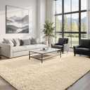 8x10 Area Rugs for Living Room Rug: Soft Fluffy Shag Beige Rugs for Bedroom, Non-Slip Large Fuzzy Plush Rug Indoor Floor Carpet for Nursery Kids Boys Girls Room, Dorms, Playroom, Modern Home Decor