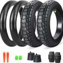16/20/26 x 4.0 Fat Tire for Ebike, Mountain Bike, Tricycle, Ideal for Snow, Mud, Gravel Road, Heavy Duty Wear-Resistant All-Terrain 1/2 Tires (1/2 Tubes)，3 Colors