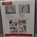 Delta Faucet Morgan Elongated Slow-Close White Toilet Seat with Non-Slip Seat Bumpers, White 811903-WH