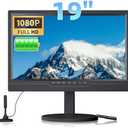 Desobry 19.1 Inch Portable TV with Digital ATSC Tuner, Small TV with Built-in 8000mAh, Portable Monitor with 1080P HDMI Input, AV Input, USB, Small T V for Travel, Camping, RV, Kitchen, Patio