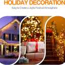 C7 LED Replacement Bulbs, Clear Christmas & Halloween Light Bulbs for Outdoor String Lights, Patio Xmas Tree Wedding Holiday Party Decor, E12 Candelabra Base, 2700K Warm White, 12 Pack