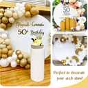 6FT Round Spandex Fitted Wedding Arch Cover for Circle Arch Stand, Thick Spandex Fabric Adjustable Round Arch Backdrop Cover for Wedding Birthday Party Baby Bridal Shower DecorWhite