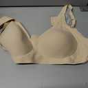 OEAK Womens Deep V Bras Comfortable Bra Support Push Up Bralettes no Underwire Low Cut Bra Plunge Seamless Tshirts Bras Beige (Beige, XL)