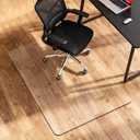 [Upgraded Version] Office Chair Mat for Carpet, 48" x 36" - 0.15" Thick Premium Chair Mats Hard Floor,Odorless, Easy to Clean with 4 Non-Slip Pads for Carpet & Hardwood Floors