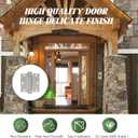 3 Pack Self Closing Door Hinges 3.5 inch Satin Nickel Door Hinges Spring Loaded Auto Close Hinges Square Corners Adjustable Tension for Interior Door 3 1/2 Auto Self-Closing Hinge