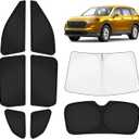 KUST Car Window Shades for Honda CR-V 2023-2025 2026 Windshield Sun Shade Side Window Cover UV Block Privacy Protection CRV Accessories for Camping Blackout Rear Back Full Set 8PCS