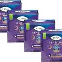 TENA Sensitive Care Worry-Free Nights Extra Coverage Pads, Overnight,