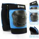 Tanden Skateboard Protective Gear Knee Pads and Elbow Pads Set, Elbow and Knee Pads for Roller Skating Wrist Guards Skateboarding Pads