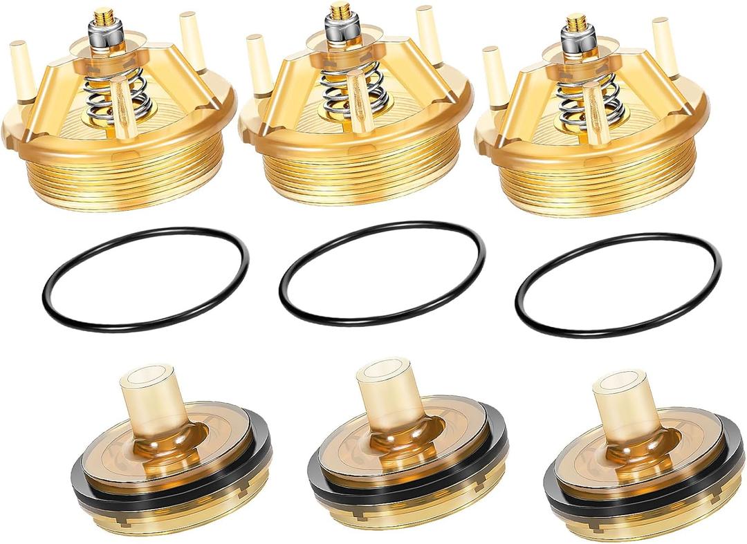 Nuogo 3 Packs Bonnet and Poppet Repair Kit Compatible with 765-1 Inch & 1-1/4 Inch Backflow Preventer and Vacuum Breaker 765-1 Replacement Part# 905-212