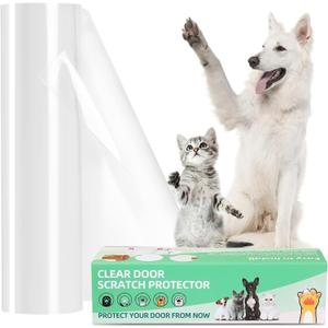 Door Protector from Dog Scratching - Anti Cat Scratch Furniture Protector, Single-Sided Sticky Thicken Vinyl Couch Protector from Cat Claws for Furniture Sofa Door Walls