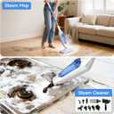 SENMO Steam Mop, 14-in-1 Detachable Steam Cleaner for Home and Floor, 1300W 228F Deep Cleaning MultiPurpose Floor Steamer with 14 Attachments for Hardwood Floors, Tile, Grout, Furniture, Carpet, Wall