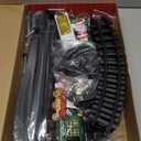 Christmas Train Set - Hanging Train Toys Train Set with Smoke Light & Sound for Boys Girls Around Under The Christmas Tree with Steam Carriages Tracks for 3-12 Years Old Kids Decoration Gift