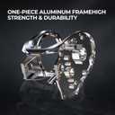 Piscifun Alinox 400 Baitcasting Reel, Black Right Hand 8.1:1 | Freshwater saltwater, aluminum frame, line cast alarm, 8+1 bearings, low-profile body , Black Right Hand 8.1:1
