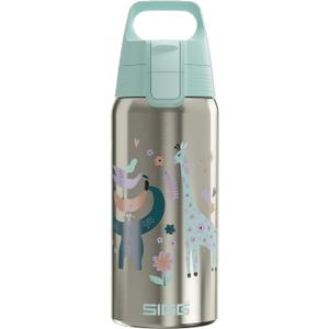 SIGG - Insulated Kids Bottle - Shield One Therm - For Carbonated Beverages - Dishwasher Safe - Stainless Steel - 17 Oz (Jungle)