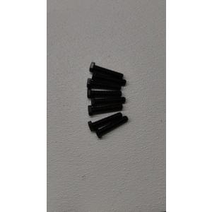 IIVVERR 5pcs M8x50mm Thread 12.9 Grade External Hex Head Left Hand Screw Bolt Black (5 unids M8x50mm Rosca 12.9 Grado Cabeza Hexagonal Externa Tornillo Tornillo de Izquierda Negro