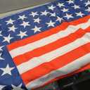 aportt 4th of July Square Tablecloth 52×52 Inch Patriotic Table Cloth Red White and Blue Small Square Tablecloths Indoor Outdoor Washable Wrinkle Free Stain Resistant Waterproof Fabric Table Cover