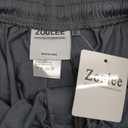 Zoulee New Men's Front Zipper Fly Open-Bottom Sweatpants Jogger Pants (Medium, Dark Grey)