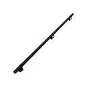 ROTHLEY 6.6 FT Industrial Handrails for Indoor Stairs: Modern Staircase Handrails Wall Mount Stair Handrail 1.6" Round Sturdy Pipe Hand Railings for Steps Matt Black Powder Coat Stairway Railing (6.6FT)