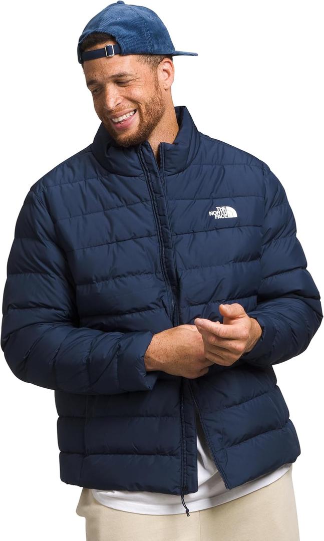 THE NORTH FACE Men's Aconcagua 3 Jacket | Wind Resistant, Water Repellent, 600 Fill Waterfowl Down Insulation (4X, Summit Navy-npf)