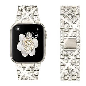 Dsytom Bing Bands Compatible with Apple Watch Band 38mm 40mm 41mm 42mm 44mm 45mm 46mm 49mm, Jewelry Replacement Strap for iWatch Series Ultra 2 10/9/8/7/6/5/4/3/2/1/SE Ultra