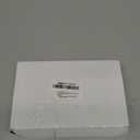 Patio Sliding Door Handle Set with Mortise Lock, Key Cylinder and Keeper, Replacement Handle Lock Set Fits Door Thickness from 1-1/2" to 1-3/4", 3-15/16" Screw Hole Spacing, Keyed, White