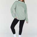 Trendy Queen Womens Oversized Sweatshirts Mock Neck Pullover Long Sleeve Tops Fall Fashion Outfits 2026 Clothes (Blue, XL)