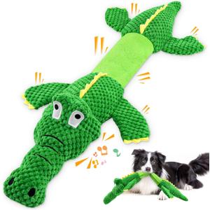 Dog Toys for Aggressive Chewers : Tough Interactive Tug of War Dog Toys-Squeaky Chew Toys for Small,Medium,Large Breed (Green)