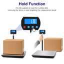 TIPRE Digital Shipping Postal Scale 0.5 oz High Accuracy! 440lb Commercial Weight Scale for Package, Small Business, Mail, Warehouse, Home, Dual Powering Source & Cable Provided