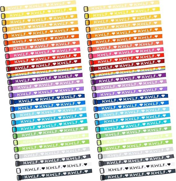 Zodaca 52-Pack Woven HWLF Bracelets for Men and Women - Adjustable He Would Love First Bracelet for Inspirational Gifts, Church Fundraisers, Sunday School (26 Assorted Colors)