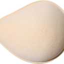 Mastectomy Breast Forms,Foam Latex Spiral Breast Prosthesis for Mastectomy Bra Breathable Breast Insert Pads(1 Piece) (Medium, Right-beige)