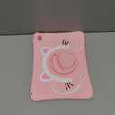 Wazzasoft for iPad A16 Case/10th Generation Case - Soft Silicone Tablet Cover for iPad 11th 11 Inch/10th 10.9 Inch Funda Girls Women 3D Cartoon Cute Cat Kitten with Rotating Stand & Strap