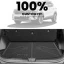 LASFIT Cargo Mat for Kia Seltos 2026 2025 2024 2023 2022 2021 | (Only Fit with Cargo Floor in the Lower Position) All Weather TPE Custom Fit Cargo Trunk Mat Accessories, Black