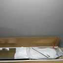 Door Mirror, Arched Full Length Mirror Over The Door, 14"x 48" Hanging or Wall Mirrors, Full Body Mirrors - Black