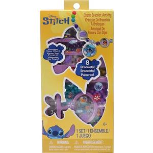 Tara Toys Disney Stitch Charm Bracelet Activity Set – 408-Piece Jewelry Kit for Girls with Beads, Charms & Cords – DIY Friendship Bracelet Craft for Kids Ages 3+ – Official Disney Licensed