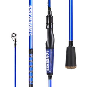One Bass Fishing Rods,IM7 Graphite Spinning Rod & Casting Rod, 2 Pc Strong Quality Baitcasting Rod with Super Polymer Handle, 7'0"-MH-Fast