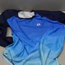 Deerose Womens Gradient Rash Guard UPF 50+ Swim Shirts Surfing Top with Thumb Hole (XX-Large, Navy Blue)