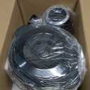 GANIZA Food Processors, Electric Food Chopper with Meat Grinder & Vegetable Chopper - 2 Bowls (8 Cup+8 Cup) with Powerful 450W Copper Motor - Includes 2 Sets of Bi-Level Blades for Fruits/Meat/Nuts (Black)