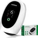 Medisana Hand Massager for Arthritis and Carpal Tunnel, 6 Modes 6 Intensities Hand Massager with Heat and Compression, Large LCD Display Full Hand & Wrist Massager, Christmas Gifts for Men Women (White)