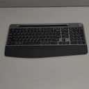 Ergonomic Wireless Keyboard with Wrist Rest-Low-Profile,Phone/Tablet Holder,Quiet DesignWindows & Mac OSFull Size Cordless USB Computer Keyboard for Desktop,Laptop, PC, Mac, Windows-Grey